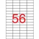 Etikett, univerzális, 52,5x21,2 mm, APLI, 5600 etikett/csomag