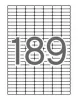 Etikett, univerzális, kerekített sarkú, 25,4x10 mm, APLI, 1890 etikett/csomag