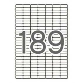   Etikett, univerzális, kerekített sarkú, 25,4x10 mm, APLI, 1890 etikett/csomag