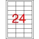 Etikett, 64,6x33,8 mm, poliészter, időjárásálló, fehér, APLI, 2400 etikett/csomag