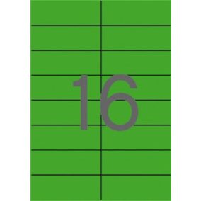 Etikett, 105x37 mm, színes, APLI, zöld 1600 etikett/csomag