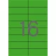 Etikett, 105x37 mm, színes, APLI, zöld 1600 etikett/csomag