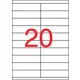 Etikett, univerzális, 105x29 mm, APLI, 2000 etikett/csomag