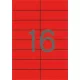 Etikett, 105x37 mm, színes, APLI, piros, 320 etikett/csomag