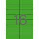 Etikett, 105x37 mm, színes, APLI, zöld, 320 etikett/csomag