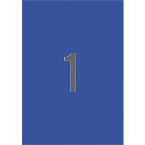 Etikett, 210x297 mm, színes, APLI, kék, 20 etikett/csomag