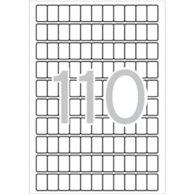 Etikett, 12x18 mm, kerekített sarkú, A5 hordozón, APLI, 1650 etikett/csomag   Etikett, 12x18 mm, kerekített sarkú, A5 hordozón, APLI, 1650 etikett/csomag