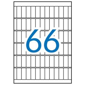   Etikett, 12x30 mm, kerekített sarkú, A5 hordozón, APLI, 990 etikett/csomag