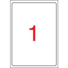   Etikett, univerzális, 199,6x289,1 mm, kerekített sarkú, APLI, 100 etikett/csomag