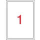 Etikett, univerzális, 199,6x289,1 mm, kerekített sarkú, APLI, 100 etikett/csomag