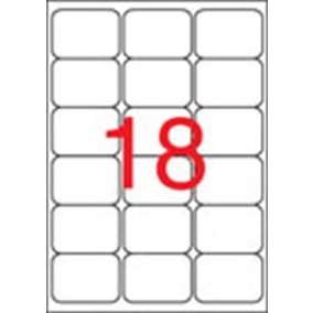   Etikett, univerzális, 63,5x46,6 mm, kerekített sarkú, APLI, 1800 etikett/csomag