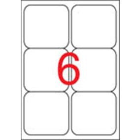 Etikett, univerzális, 99,1x93,1 mm, kerekített sarkú, APLI, 600 etikett/csomag   Etikett, univerzális, 99,1x93,1 mm, kerekített sarkú, APLI, 600 etikett/csomag