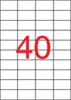 Etikett, univerzális, 52,5x29,7 mm, APLI, 4000 etikett/csomag