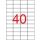 Etikett, univerzális, 52,5x29,7 mm, APLI, 4000 etikett/csomag