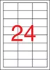 Etikett, univerzális, 64,6x33,8 mm, APLI, 2400 etikett/csomag