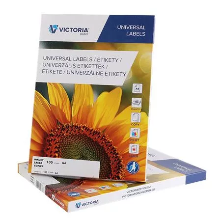 Etikett, univerzális, 52,5x29,7 mm, VICTORIA PAPER, 4000 etikett/csomag