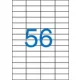 Etikett, univerzális, 52,5x21,2 mm, VICTORIA PAPER, 5600 etikett/csomag