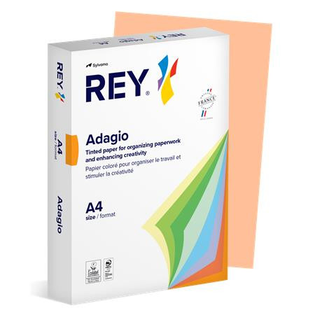 Másolópapír, színes, A4, 80 g, REY "Adagio", pasztell lazac