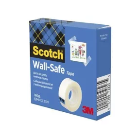   Ragasztószalag, 19 mm x 33 m, eltávolítható, 3M SCOTCH "Wall-Safe"