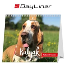 Naptár, asztali, álló, DAYLINER "Kutyák" Naptár, asztali, álló, DAYLINER "Kutyák"