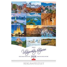 Naptár, fali, CSG "Világörökség helyszínei"