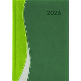   Naptár, tervező, A5, heti, DAYLINER, "Dubai", zöld-zöld