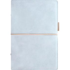 Kalendárium, gyűrűs, betétlapokkal, personal méret, FILOFAX, "Domino" Soft", pasztellkék   Kalendárium, gyűrűs, betétlapokkal, personal méret, FILOFAX, "Domino" Soft", pasztellkék