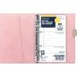 Kalendárium, gyűrűs, betétlapokkal, A5 méret, FILOFAX, "Domino" Soft", pasztell rózsaszín