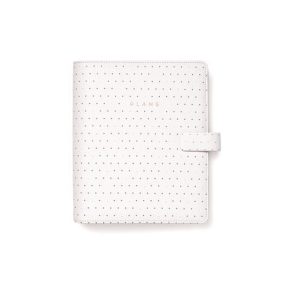 Kalendárium, gyűrűs, betétlapokkal, A5, FILOFAX "Moonlight", fehér   Kalendárium, gyűrűs, betétlapokkal, A5, FILOFAX "Moonlight", fehér