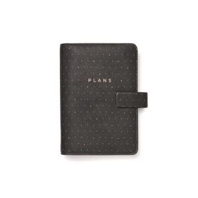 Kalendárium, gyűrűs, betétlapokkal, personal méret, FILOFAX "Moonlight", fekete   Kalendárium, gyűrűs, betétlapokkal, personal méret, FILOFAX "Moonlight", fekete