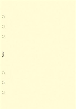 Kalendárium betét, jegyzetlap, personal méret, sima, FILOFAX, krémszín