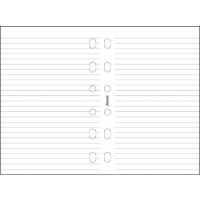 Kalendárium betét, jegyzetlap, pocket méret, vonalas, FILOFAX, fehér   Kalendárium betét, jegyzetlap, pocket méret, vonalas, FILOFAX, fehér
