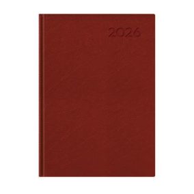  Naptár, tervező, A5, napi, TOPTIMER, "Economic", bordó