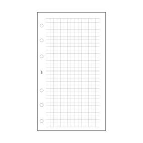 Kalendárium betét, jegyzetlap, "L", kockás, SATURNUS, fehér   Kalendárium betét, jegyzetlap, "L", kockás, SATURNUS, fehér