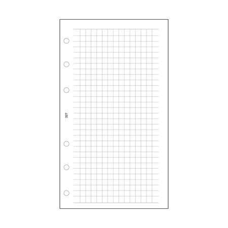 Kalendárium betét, jegyzetlap, "L", kockás, SATURNUS, fehér