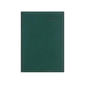   Naptár, tervező, A5, napi, TOPTIMER "Traditional", zöld
