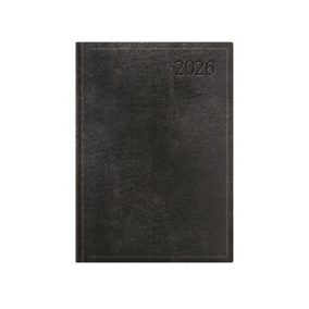   Naptár, tervező, B6, napi, TOPTIMER "Traditional", fekete