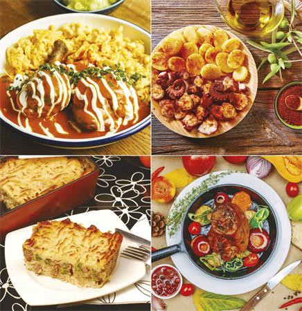 Naptár, fali, TOPTIMER "Ételreceptek"