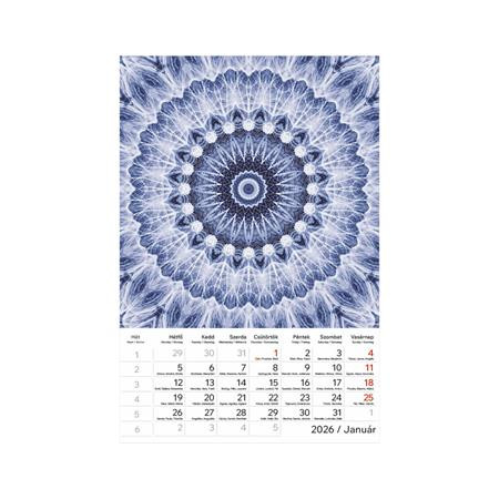 Naptár, fali, TOPTIMER "Mandala"