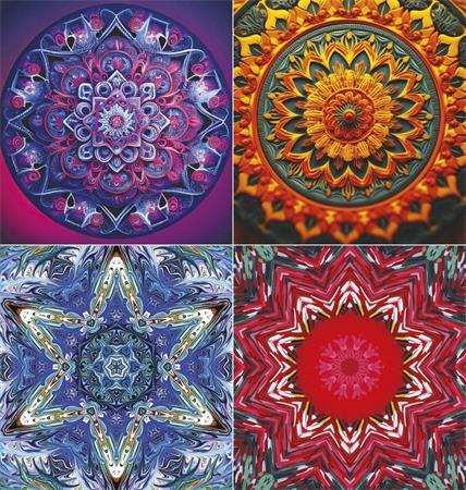 Naptár, fali, TOPTIMER "Mandala"