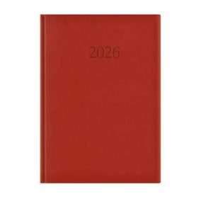   Naptár, tervező, A4, napi, TOPTIMER "Wide", bordó