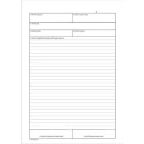   Nyomtatvány, ellenőrzési napló, 25x3, A4, VICTORIA PAPER "C.18-72", 10 tömb/csomag