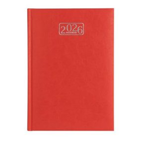   Naptár, tervező, A5, napi, VICTORIA OFFICE "Chrono", piros (2026 évi)