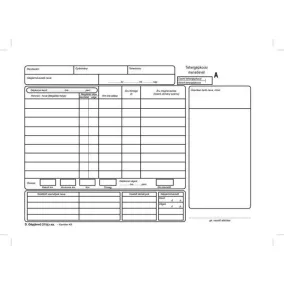   Nyomtatvány, menetlevél, tehergépjármű, 100 lap, A4, fekvő, VICTORIA PAPER, "D.GÉPJ.21.", 10 tömb/csomag