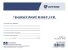 Nyomtatvány, menetlevél, tehergépjármű, 100 lap, A4, fekvő, VICTORIA PAPER, "D.GÉPJ.21.", 10 tömb/csomag
