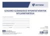 Nyomtatvány, szigorú számadású nyomtatványok nyilvántartása, 25 lap, A4, VICTORIA PAPER, 10 tömb/csomag