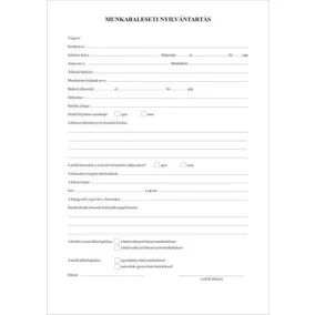   Nyomtatvány, munkabaleseti nyilvántartó napló, 32 oldal, A4, VICTORIA PAPER, 10 tömb/csomag