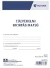 Nyomtatvány, tűzvédelmi oktatási napló, 40 oldal, A4, VICTORIA PAPER, 10 tömb/csomag