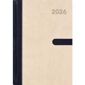   Naptár, tervező, A5, heti, DAYLINER "Winner", bézs