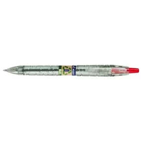   Golyóstoll, 0,27 mm, nyomógombos, PILOT "B2P EcoBall", piros